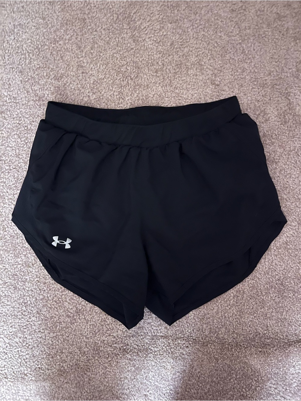 Under Armour Black Heat Gear Loose Fit Athletic Shorts